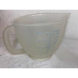 Vintage Tupperware Mix-N-Store 4 Cup 32 Oz Measuring Batter‎ Bowl Pour Cooking